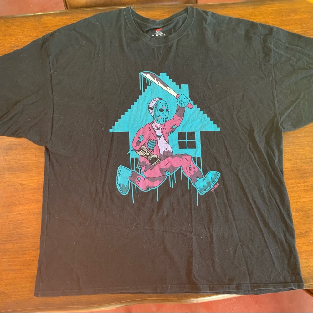Jason Friday the 13th video game Pop culture horror graphic tee